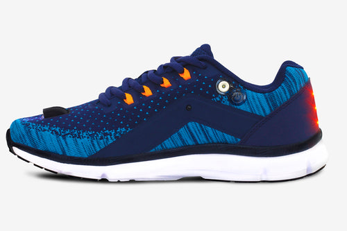 Men's Night Runner Shoes featuring built-in safety lights, designed for visibility and comfort during nighttime runs.