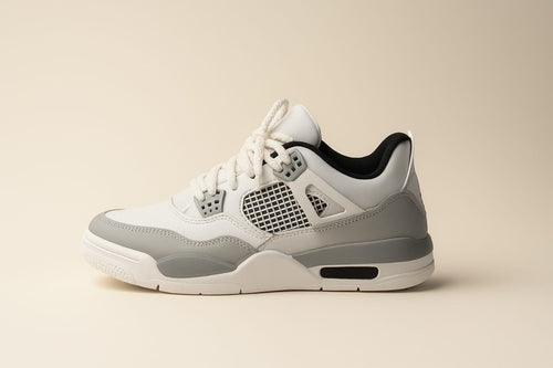 Air Jordan 4 Retro 'White Cement Grey' Basketball Sneaker (SIZE 6 UK) - fentonshop